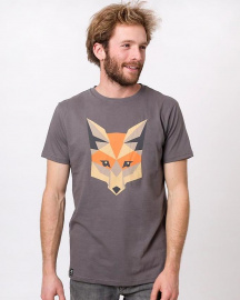 Zerum Herren T-Shirt "Fox" - stone